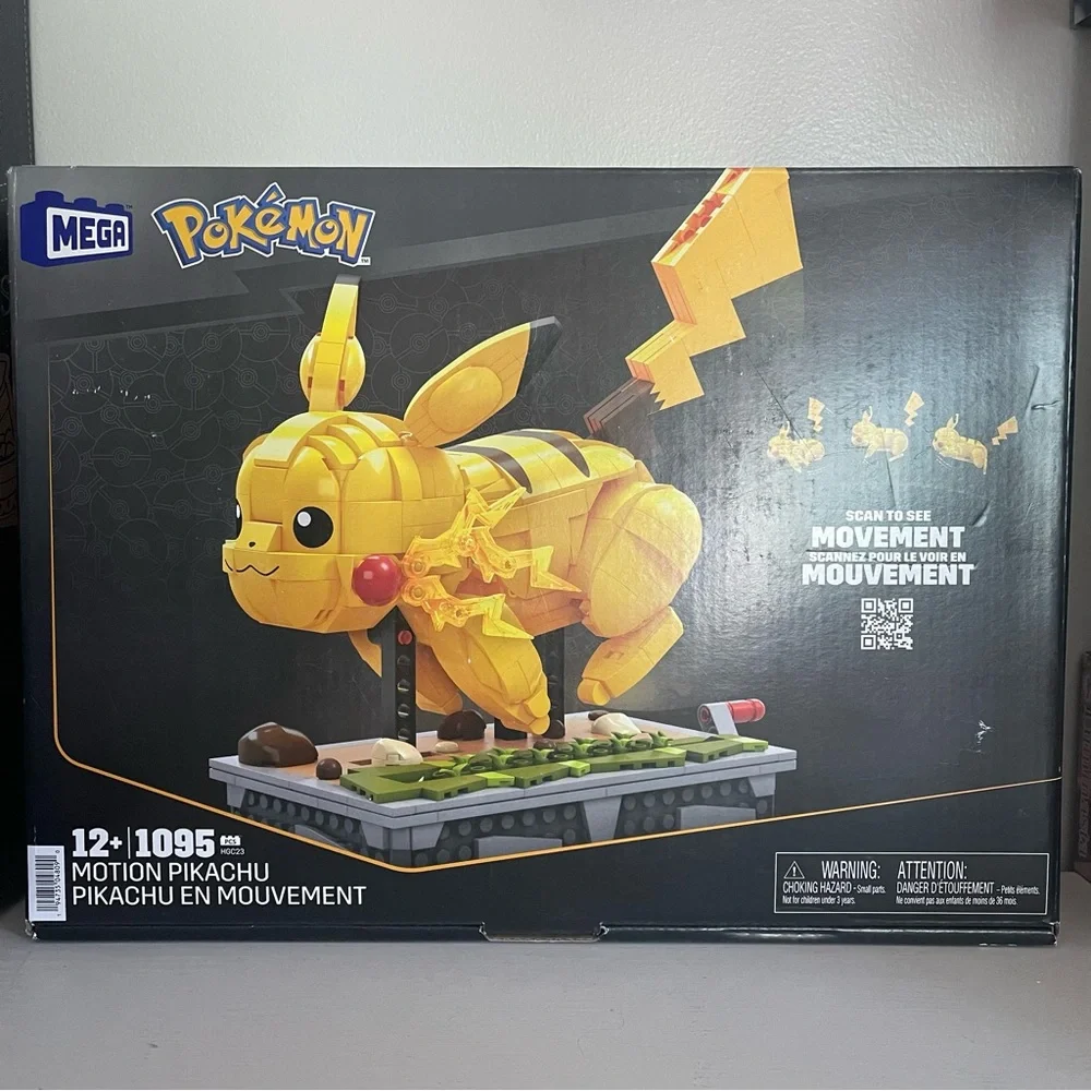 MEGA Pokémon Motion Pikachu Building Set - Yellow Pokemon